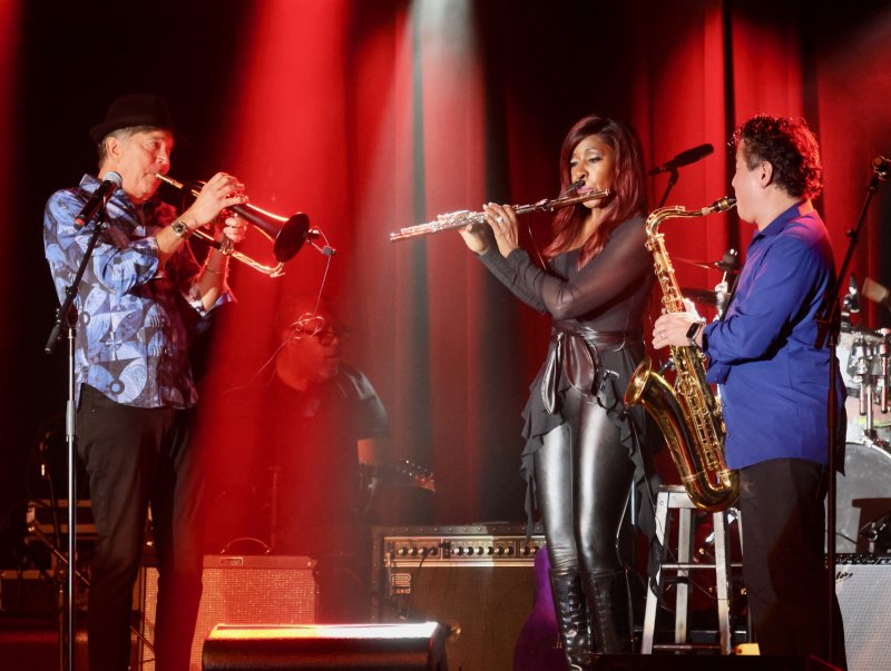Performing at the Grand Jam are (l-r) Rick Braun, Althea Rene and Jeff Kashiwa.